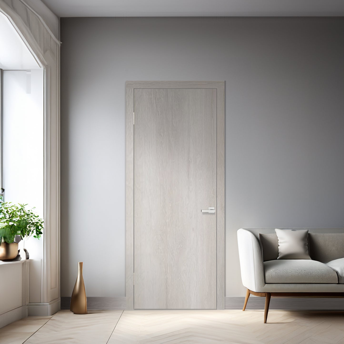 Porte battante intérieure London SWLO-03S | Ensemble complet configurable