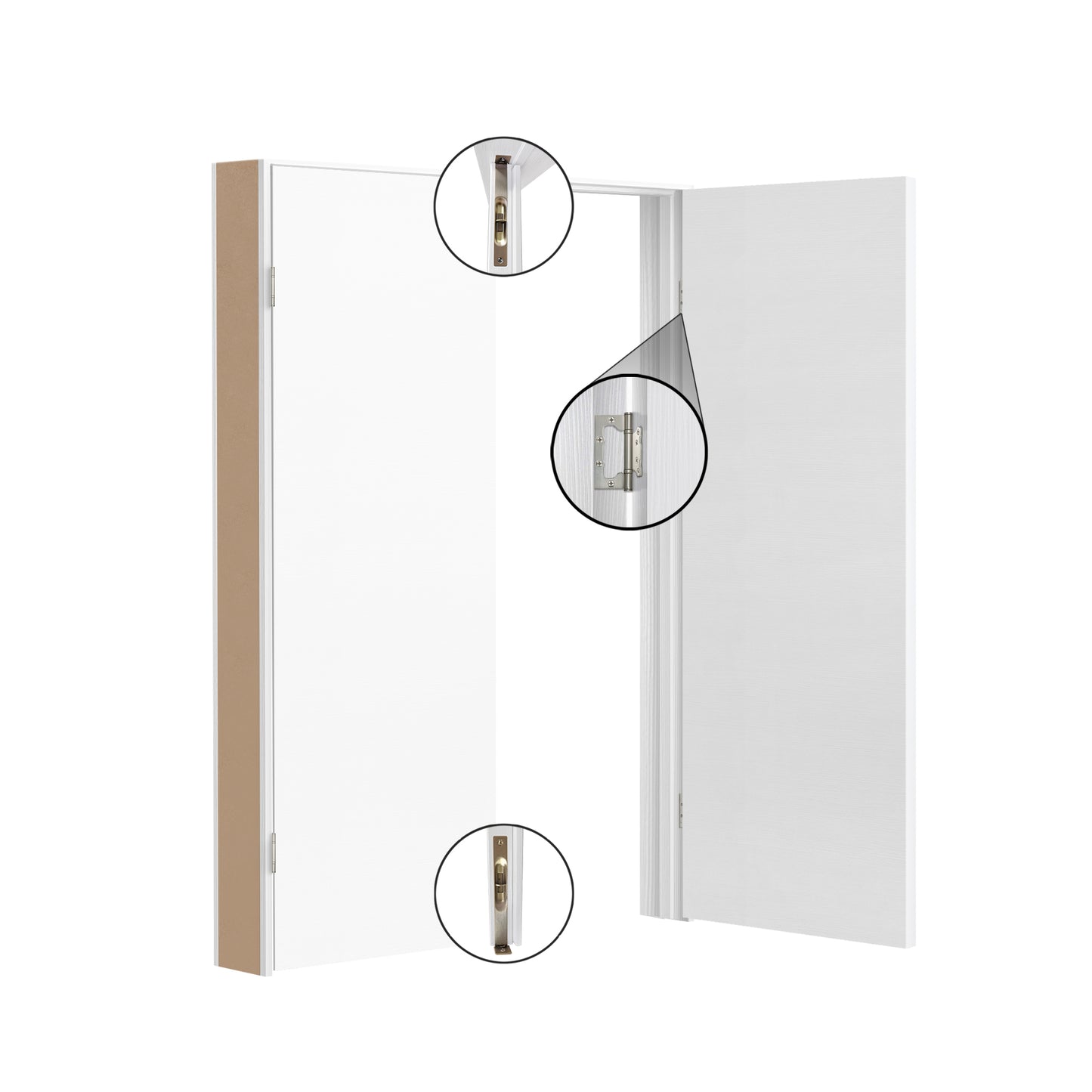Porte battante double intérieure London SWLO-01D | Ensemble complet