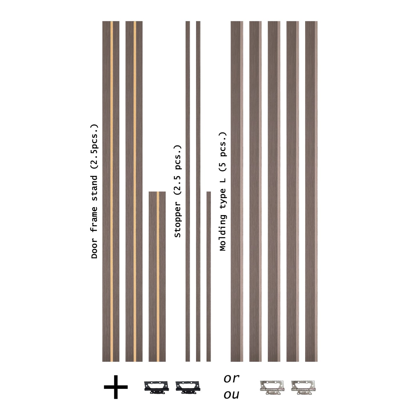 European Adjustable Door Frame XTM - 08 - Simple for 2" x 4" wall