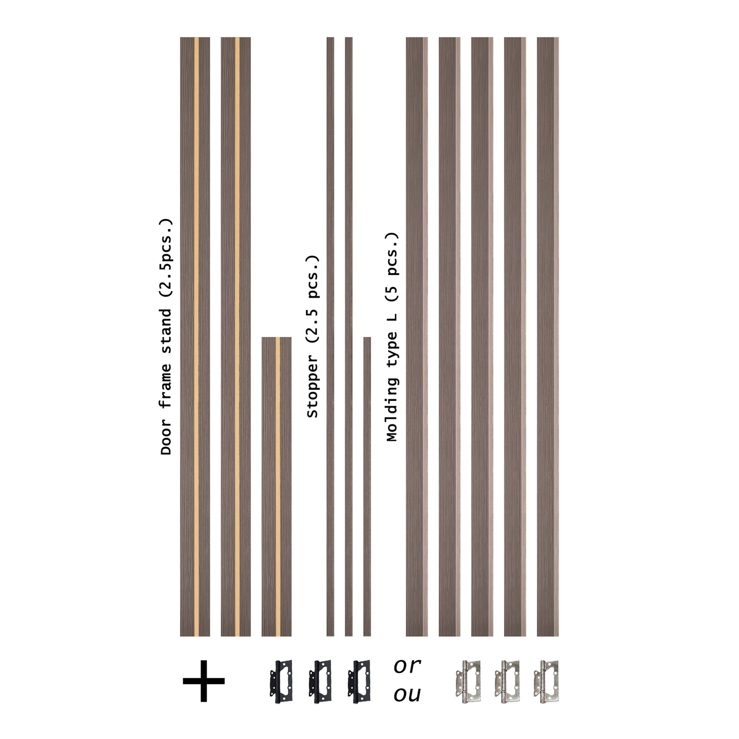 European Adjustable Door Frame XTM - 08 - Simple for 2" x 4" wall