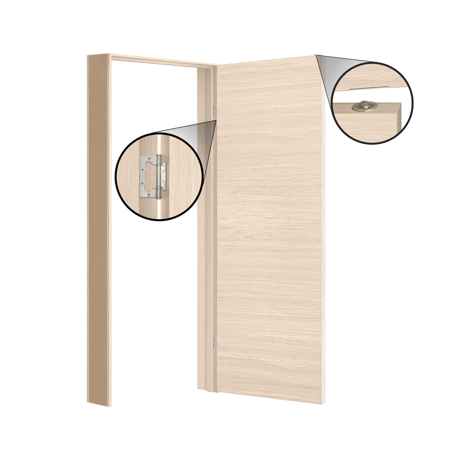 Porte battante intérieure London SWLO-05S | Ensemble complet configurable