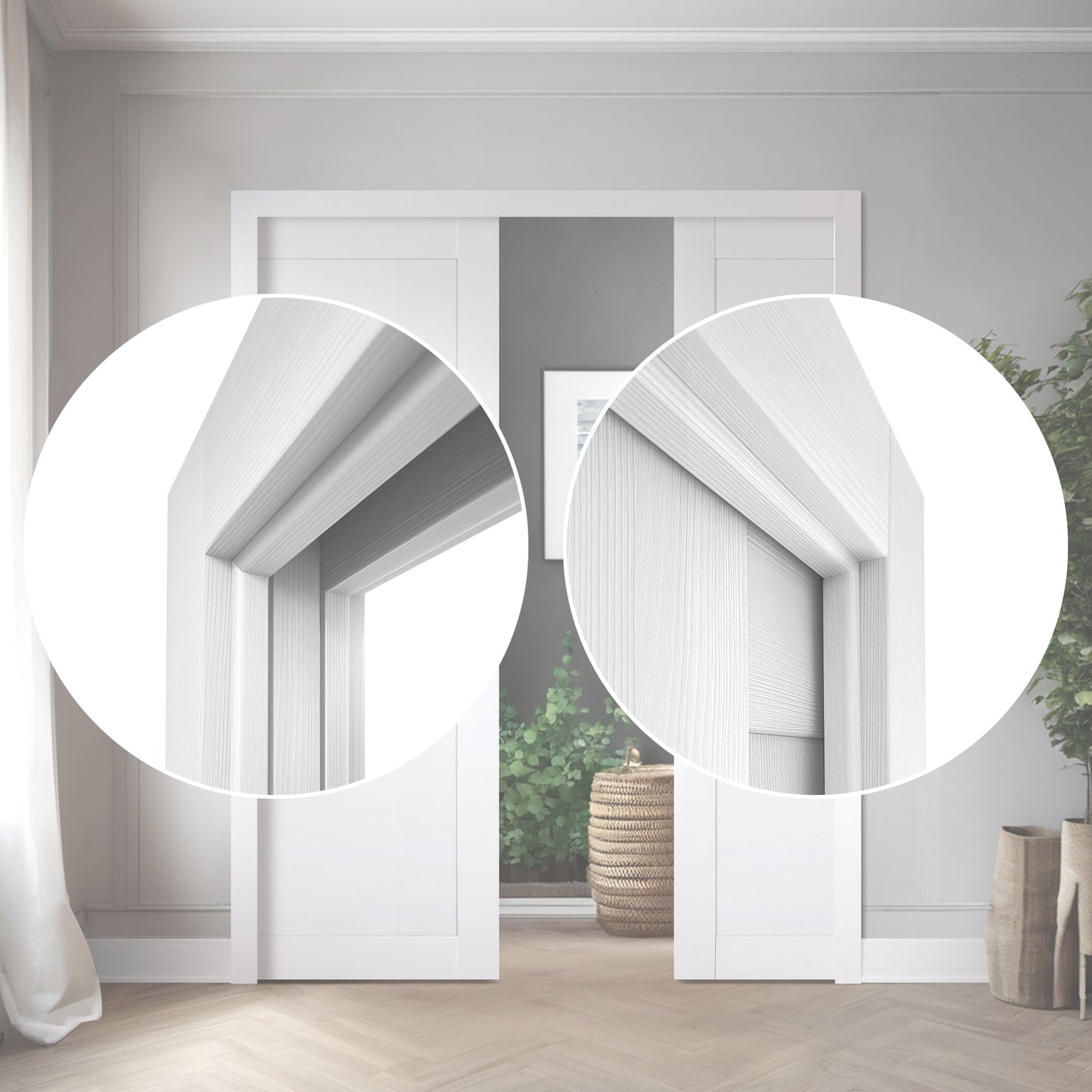 Cadre de porte escamotable XPF-01 Double