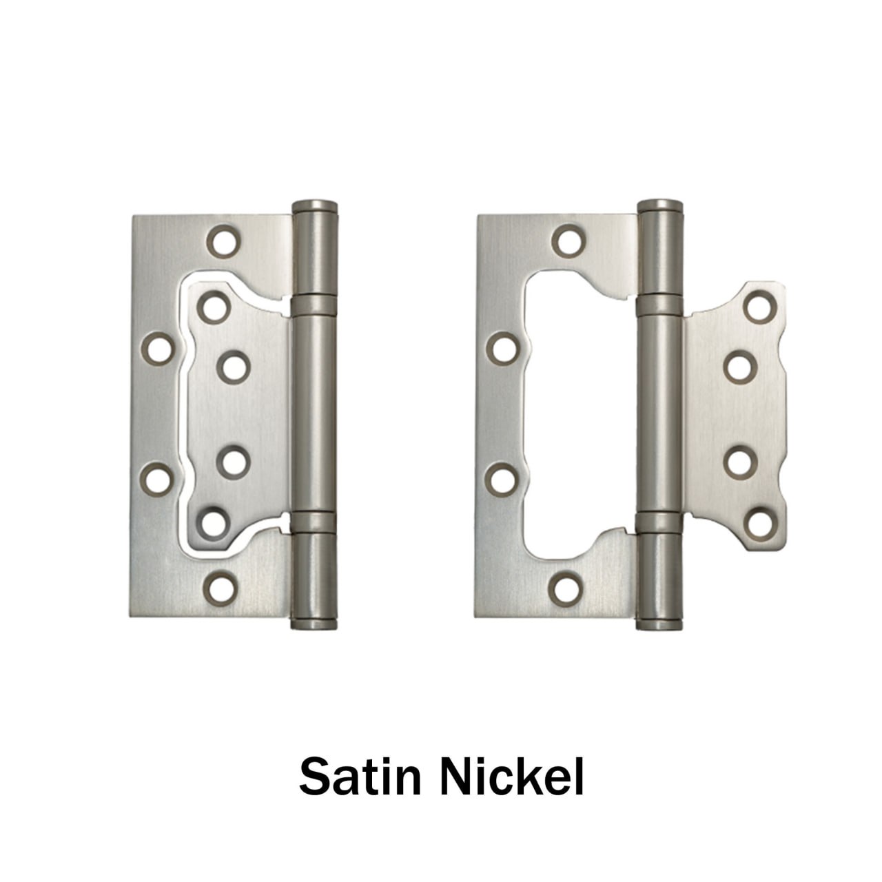Door hinge "Butterfly" Satin Nickel