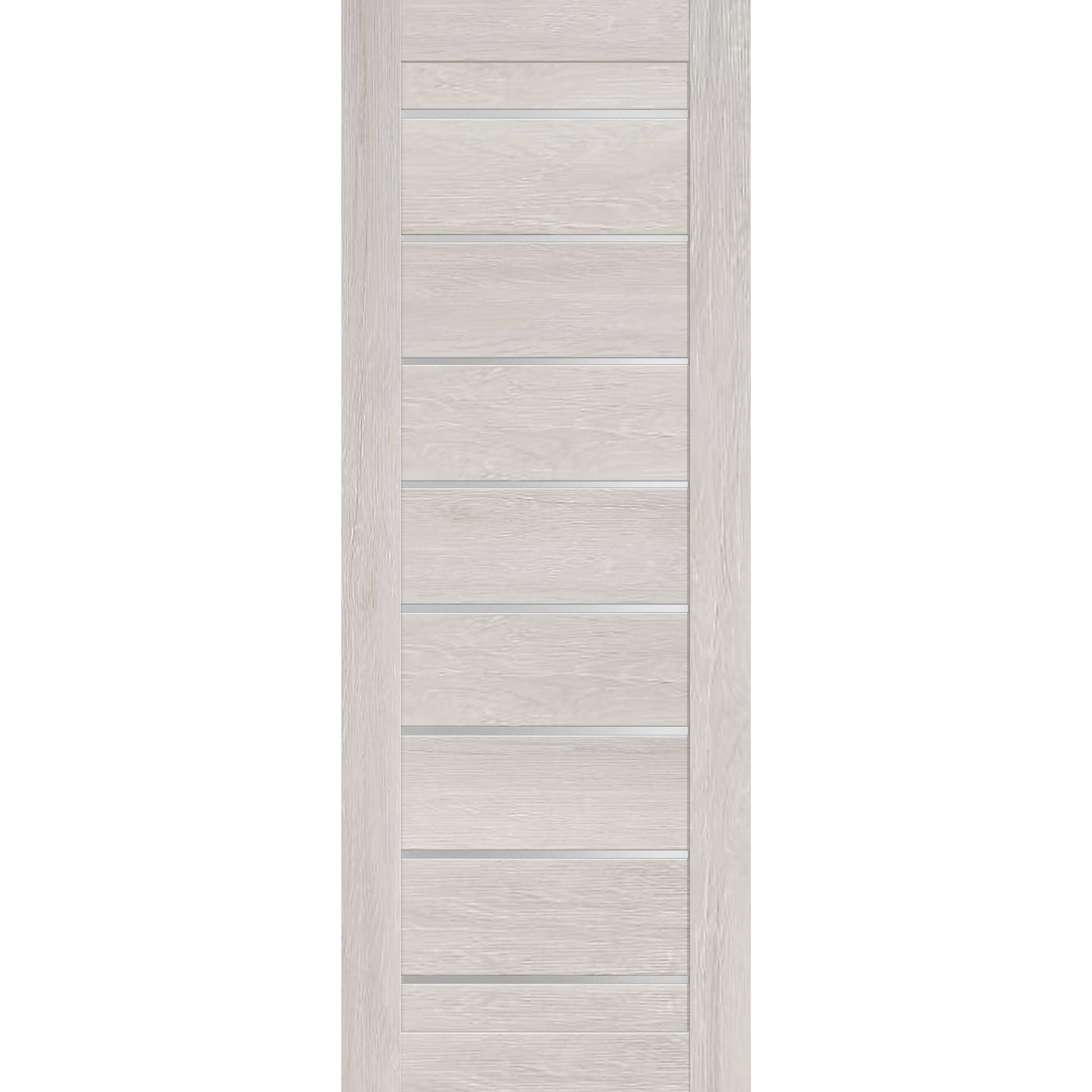 Interior Swing Door Slab Miami Light Gray, isolated front view
