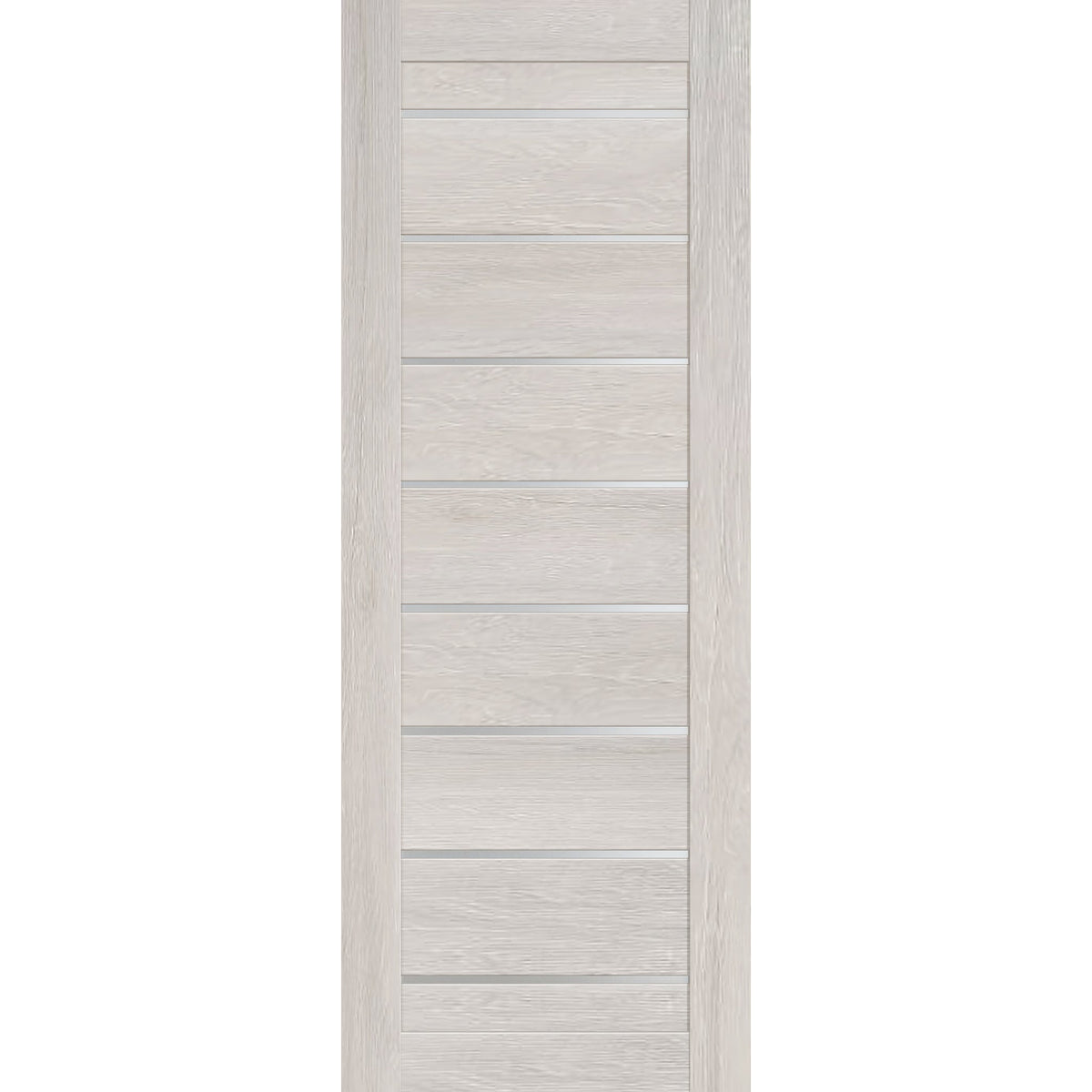 Interior Barn Door Slab Miami Light Gray, isolated front view