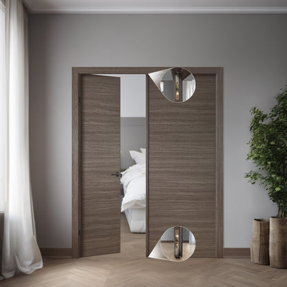 Porte battante double intérieure London SWLO-08D | Ensemble complet