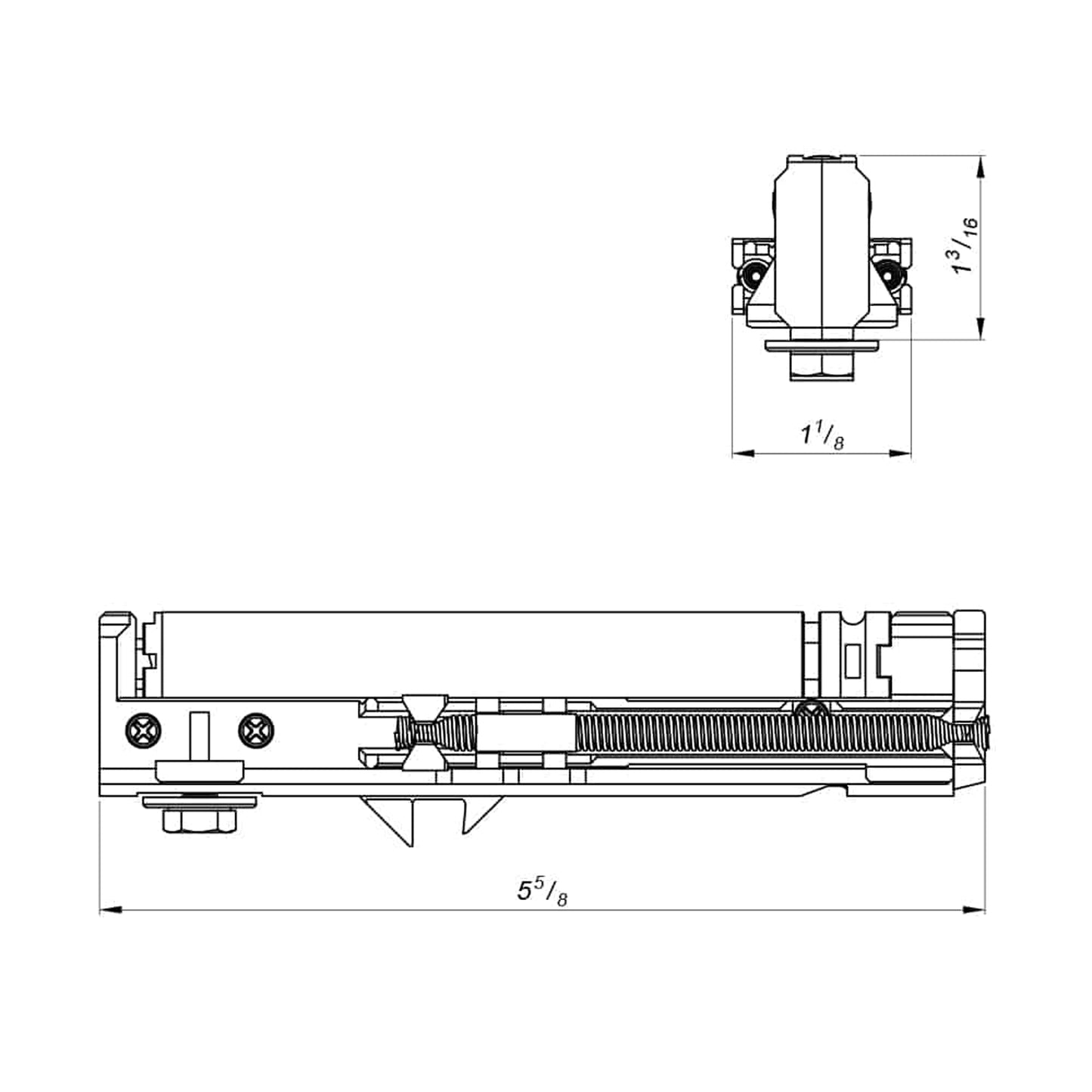 Soft closer for light doors for (170 series)