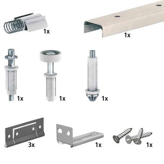 Bifold closet door hardware kit (Econom) for 1 door