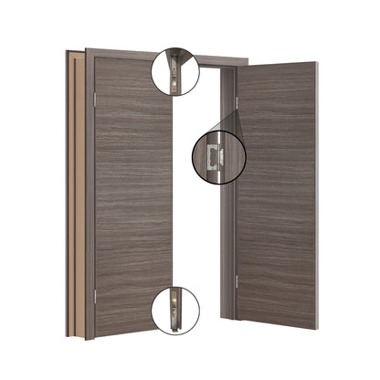 Porte battante double intérieure London SWLO-08D | Ensemble complet