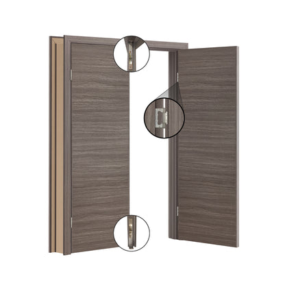 Porte battante double intérieure London SWLO-08D | Ensemble complet