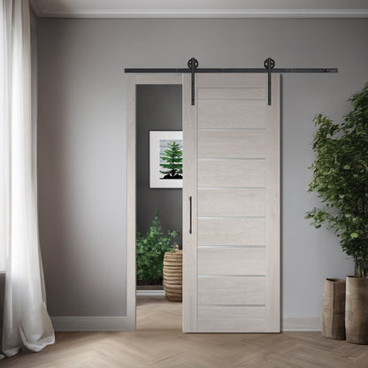 Panneau Miami XGM-03 gris clair dans une installation de grange simple