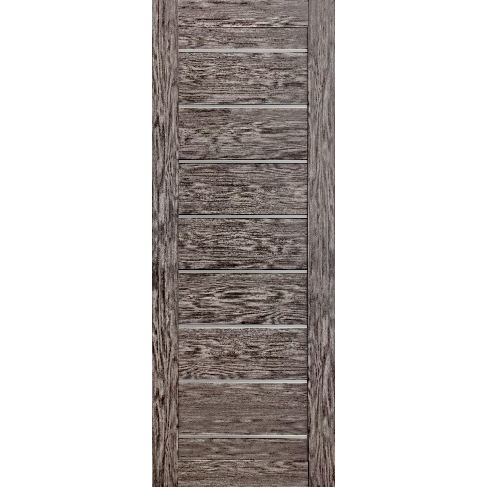 Miami Gray Brown SLMI-08-GM gray-brown interior door slab, isolated front view