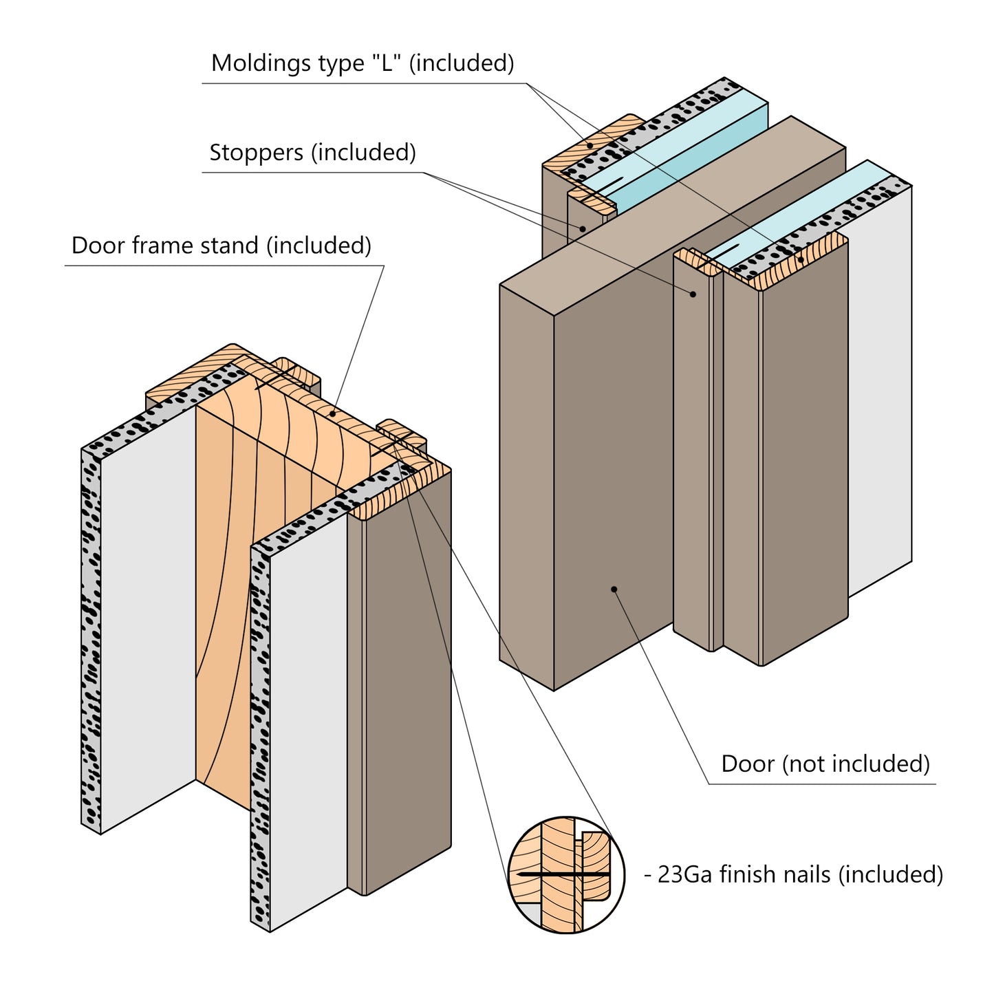 Pocket Door Frame XPF-05 Simple