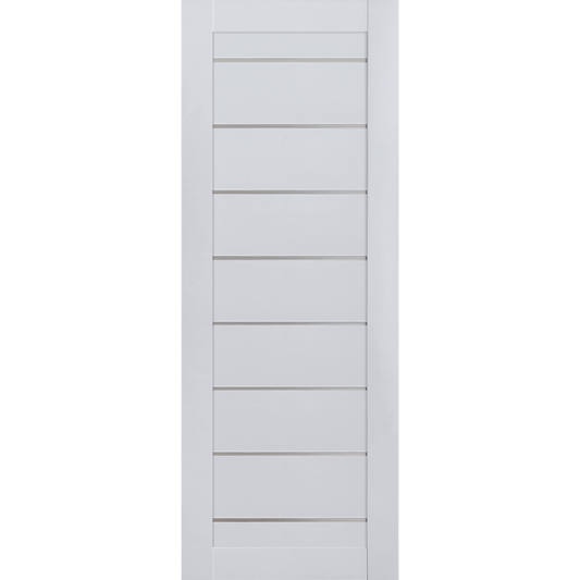 Interior Barn Door Slab Miami White, isolated front view