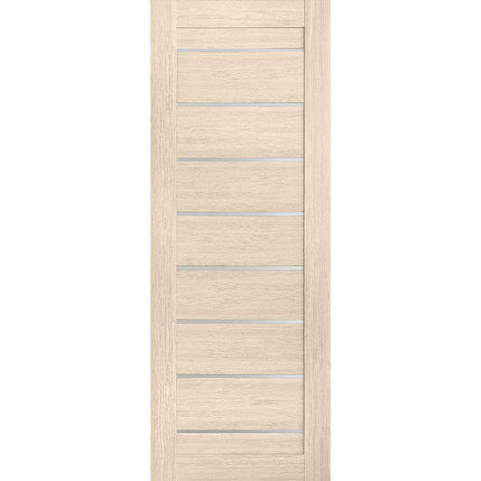 Interior Barn Door Slab Miami Beige, isolated front view