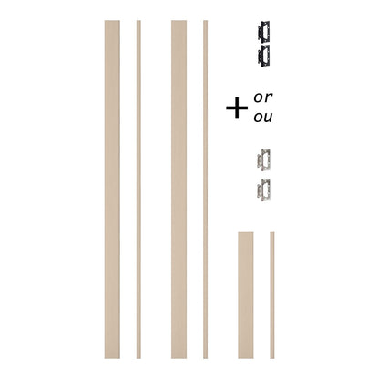Cadre de porte standard XRS - 05 - Simple pour mur de 2" x 3"
