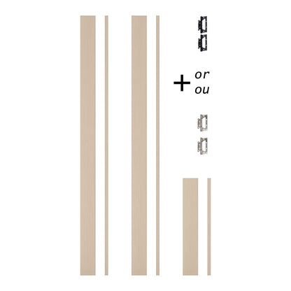 Cadre de porte standard XRM - 05 - Simple pour mur de 2" x 4"