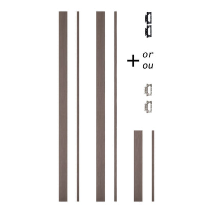 Cadre de porte standard XRS - 08 - Simple pour mur de 2" x 3"