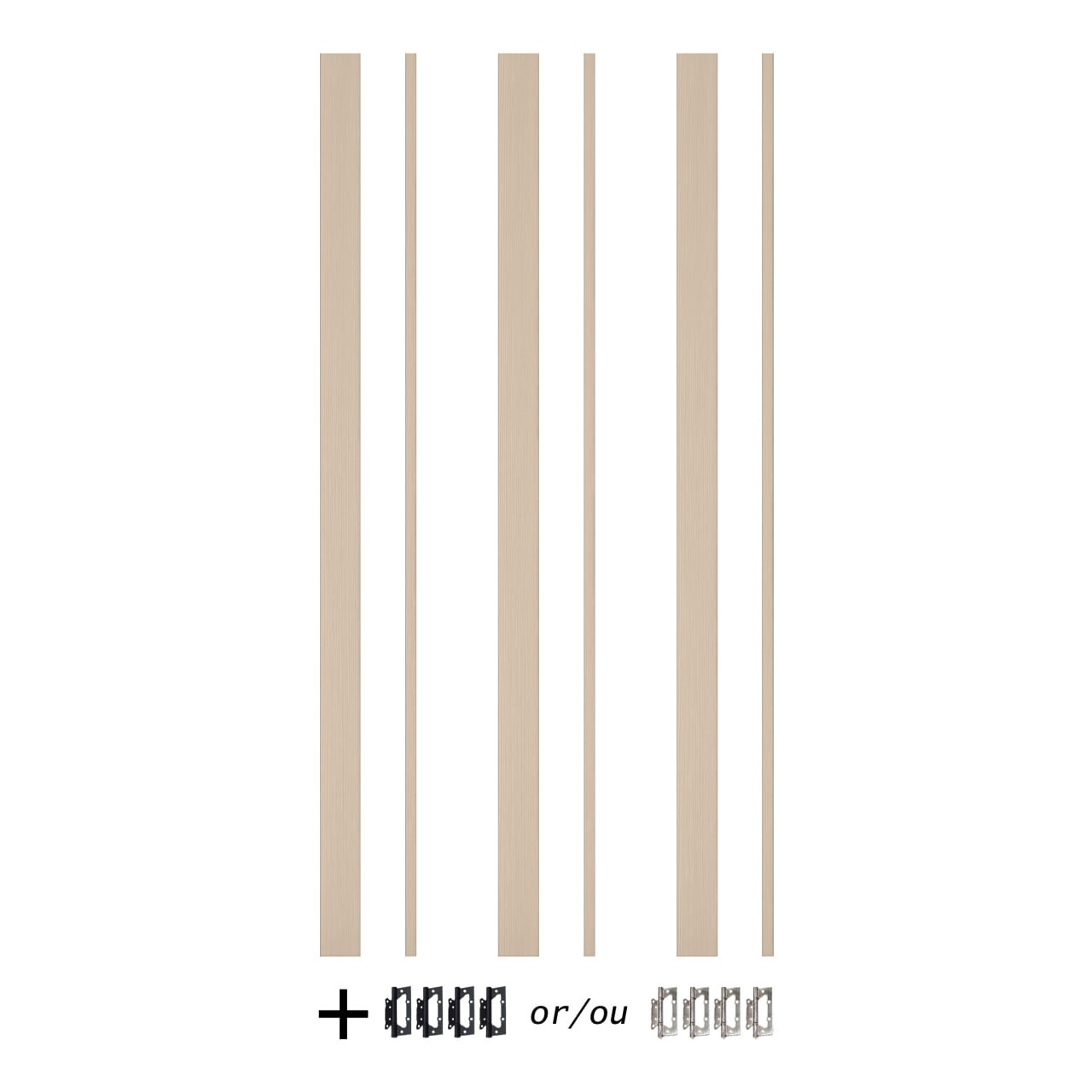 Cadre de porte standard XRS - 05 - Double pour mur de 2" x 3"